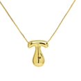 thumbnail image 2 of Mini Bubble Balloon Initial Letter Pendant Necklace Chunky Gold Plated, 2 of 9