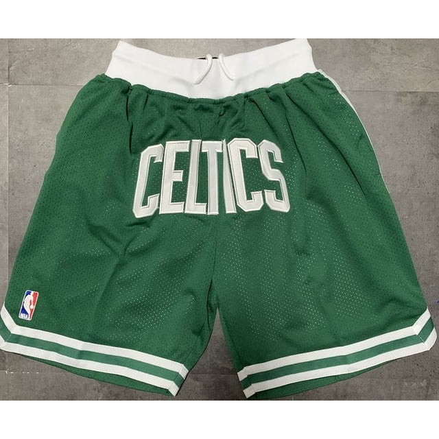 Mens Womens Athletic Basketball Shorts CELTICS Mesh Casual Workout Running Shorts with Pockets