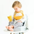 thumbnail image 4 of SARO Swet & Fun Mint Silicone Feeding Bib: Mess-Free Mealtimes for Infants, 4 of 5