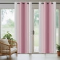 thumbnail image 5 of Outdoor Curtains for Patio Waterproof, Pink Grey Ombre Outdoor Privacy Panels Grommet, Farmhouse Gradient Minimalist Blackout Outside Curtains for Porch/Cabana/Pergola/Gazebo 54"x95", 1 Panel, 5 of 8