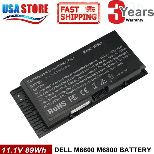 97wh Fv993 Fjj4w Battery For Dell Precision M4600 M4700 M4800 M6600 M6700 Walmart Com Walmart Com