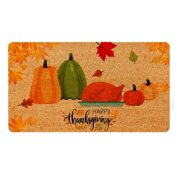 Veeogra Clearance Items,Thanksgiving Home Autumn Front Door Door Mat Carpet Floor Mat Decoration,Fall Decor