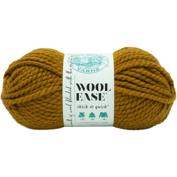 Lion Brand Wool-Ease Thick & Quick Yarn-Flax 
