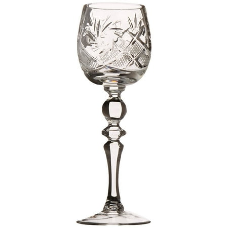- SET of 6 Russian CUT Crystal Shot/sherry Glasses on a Long Stem 60ml/2oz Hand Made