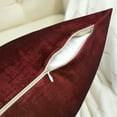 thumbnail image 7 of Home Soft Things Textured Velvet 4 Piece Throw Pillow Cover Set - Ruby Wine - 20" x 20", 7 of 7