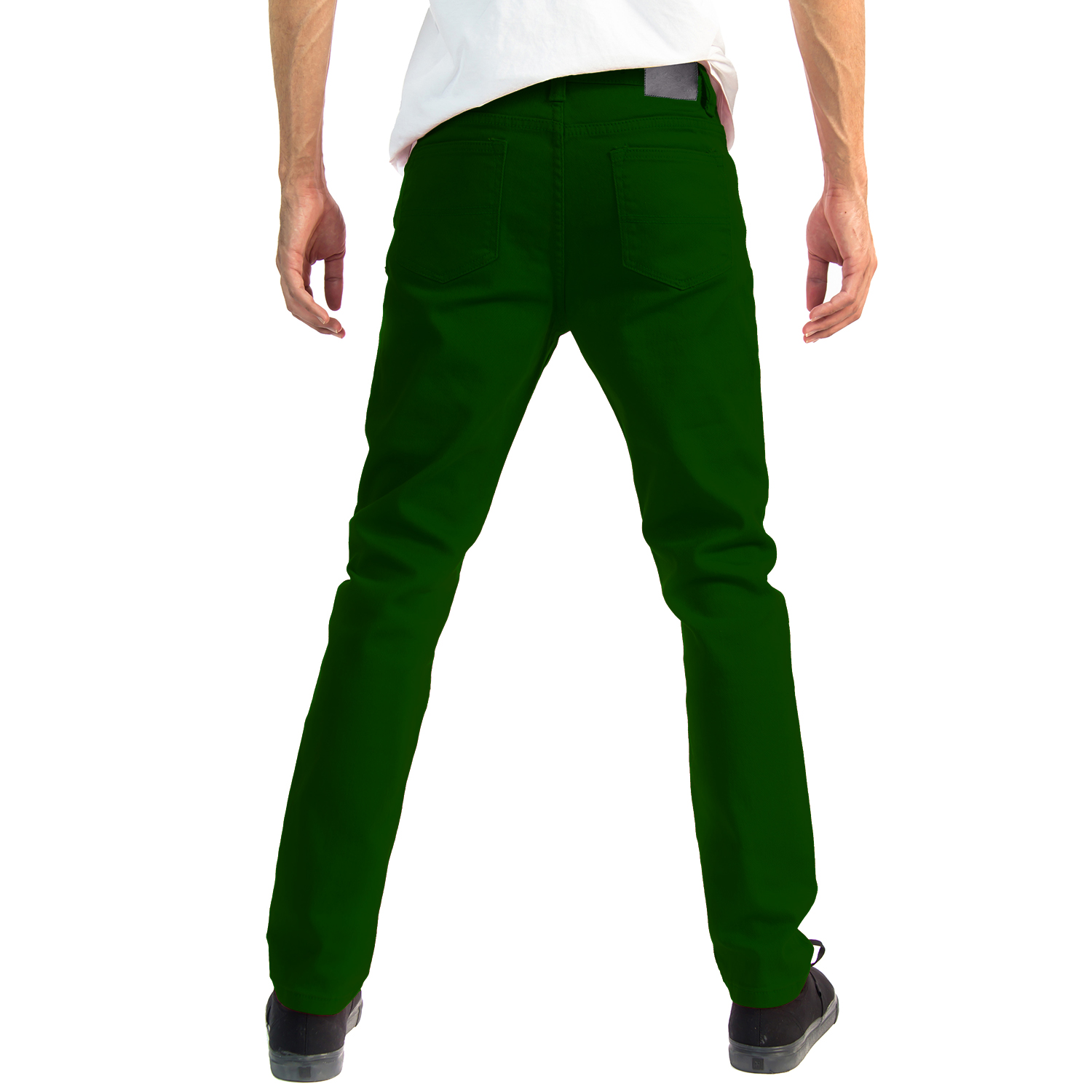 Alta Designer Fashion Mens Slim Fit Skinny Denim Jeans - Green - Size 30 - image 3 of 3