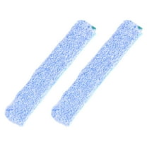 LOLIPPYY 2-Pack Microfiber Window Cleaning Cloths with Reusable Squeegee Refills for Glass Scrubber
