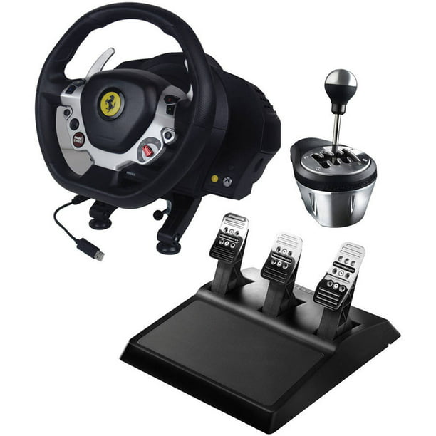 Thrustmaster 4469016 Xbox One/PC Edition TX Racing Wheel, 4060059 TH8A Add-on Gearbox Shifter and 4060056 T3PA Wide 3-Pedal Set - Walmart.com