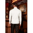 thumbnail image 5 of COOFANDY Men's Turtlenecks Sweater Slim Fit Knitted Long Sleeve Pullover Sweaters, 5 of 9