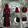 thumbnail image 7 of GYQMBT Vintage Witch Dresses, Halloween Vampire Women's Costumes Plus Size, Renaissance Women's Medieval Dresses, Red, S, 7 of 7