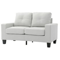 Glory Furniture Newbury Loveseat in White Color