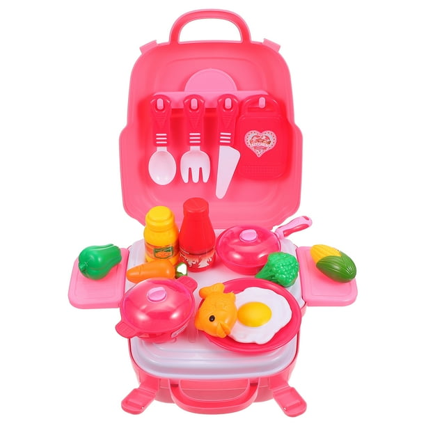 KAKOWELY 1 juego de cocina para niños, juguetes de simulación, casa de juego de cocina, juguetes educativos para niños