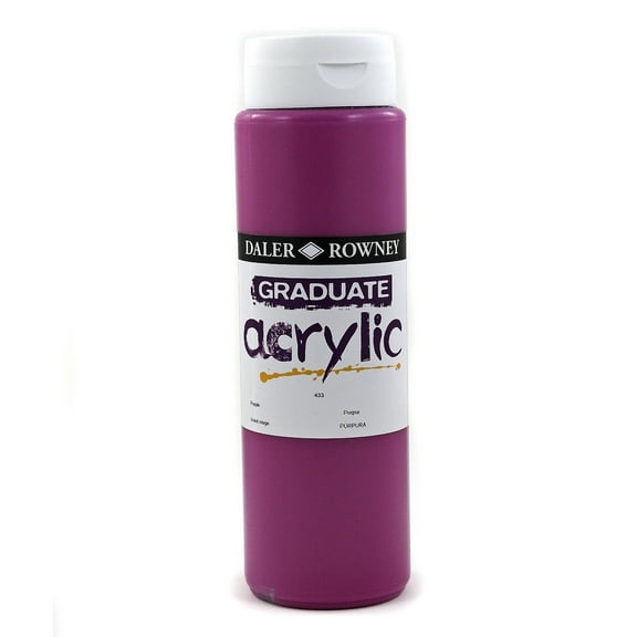 Daler-Rowney Graduate Acrylic, 500ml Bottle, Purple