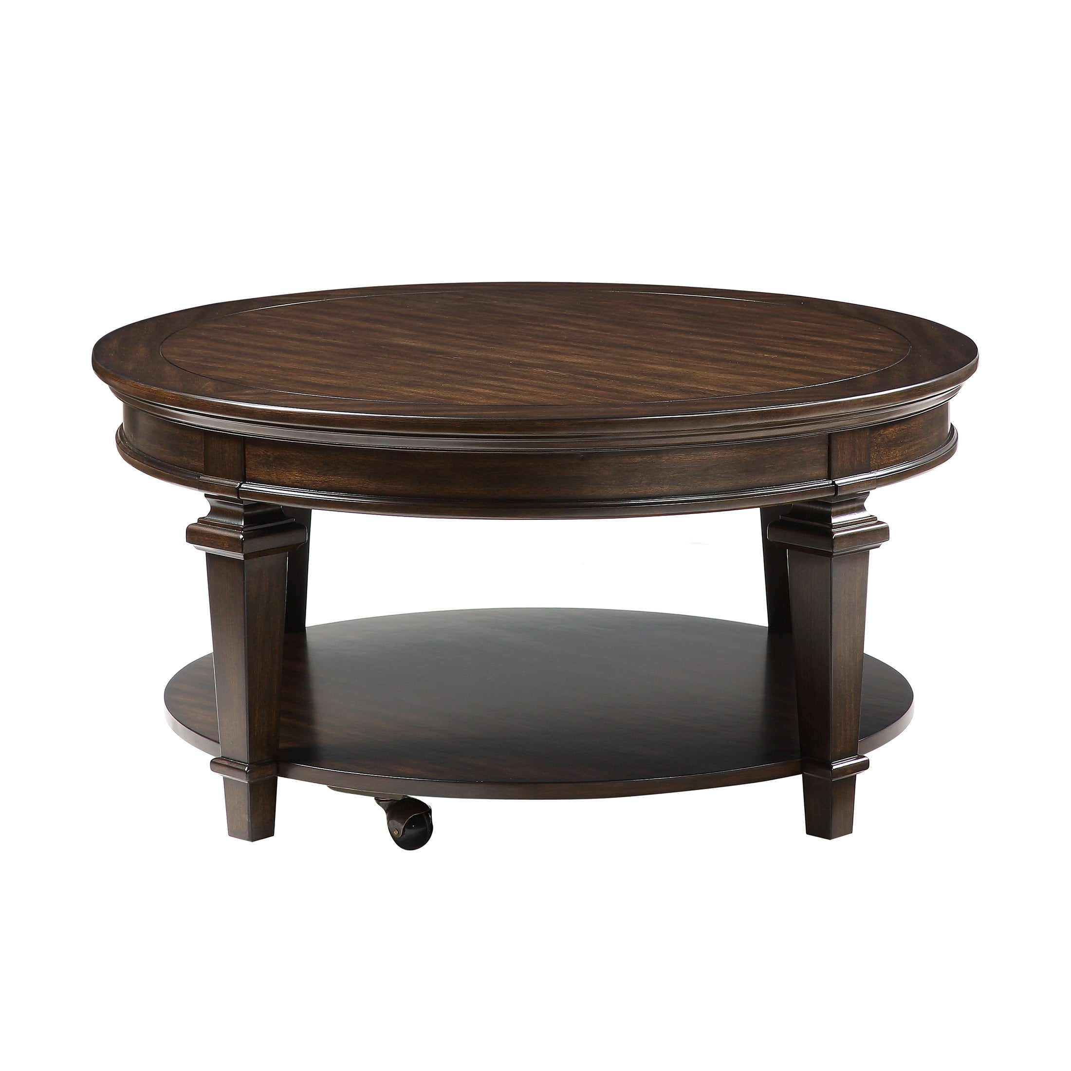OakvillePark Valpico Round Coffee Table, Espresso