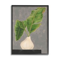 Stupell Industries Tropical Plant Leaf Pair Contemporary Tabletop Painting, 16 x 20, Design by Jennifer Goldberger 