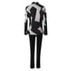 thumbnail image 4 of Gibobby Conjuntos de sudadera con bloques Chaqueta fina informal de 2 piezas para mujer, abrigo ajustado, chaqueta de manga larga, pantalones de negocios para(Gris,M), 4 of 5