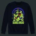 thumbnail image 2 of Disney - Scares Ahead Glow - Men's Crew Fleece Sweatshirt, 2 of 5