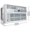 thumbnail image 3 of Midea 12,000 BTU EasyCool Window Air Conditioner, Dehumidifier & Fan, Cools Rooms up to 550 Sq. Ft., MAW12R1BWT, LCD Remote Included, 3 of 7