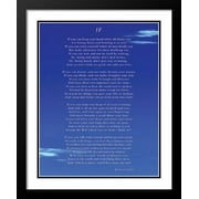 If - Rudyard Kipling 25x29 Framed and Double Matted Art Print.