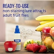TERRO Apple-Shaped Indoor Fruit Fly Traps with Lure, Red, 2 Traps