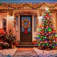 thumbnail image 2 of XURISEN 403FT 1000 LED Christmas Lights, Green Wire String Lights Outdoor 8 Modes Memory Function Plug in Fairy Lights for House Christmas Tree Patio Wedding Garden Party Decor- Mutilcolor, 2 of 8