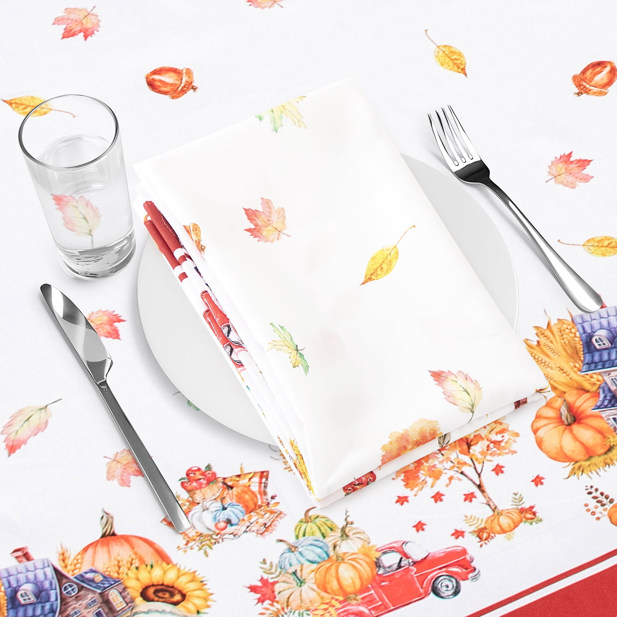 RAY STAR Large Christmas Table Cloth for Rectangle Table 60x120 Polyester Machine Washable Table Cloths, Thick Can not See Through Heavy Duty Tablecloth