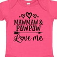 thumbnail image 4 of Inktastic Mawmaw and Pawpaw Love Me Girls Baby Bodysuit, 4 of 5