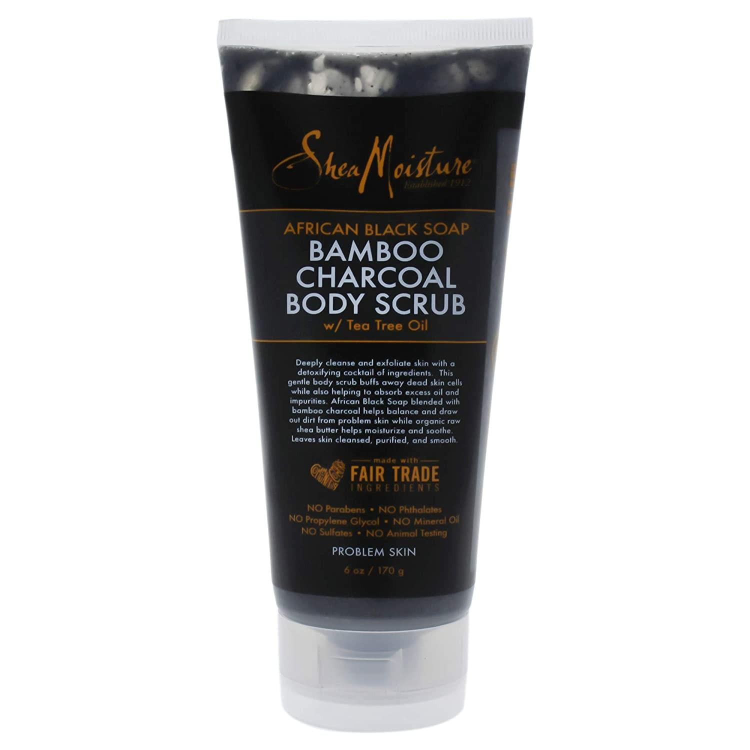 Shea Moisture Bamboo Charcoal Body Scrub 6 Oz.,12 packs