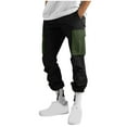 thumbnail image 4 of HOMADLES Cargo Pants for Men Straight Multiple Pockets Fitness Drawstring Cargo Pant Army Green 3XL, 4 of 8