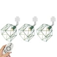 thumbnail image 1 of FSLiving Adjustable Angle J-Type Track Pendangt Light,E26 Base with Green Hollow Metal Shade,Remote Control Dimmable Color Changing Timing Lamp for Home Kitchen Farmhouse,Customizable - 3 Lights, 1 of 9
