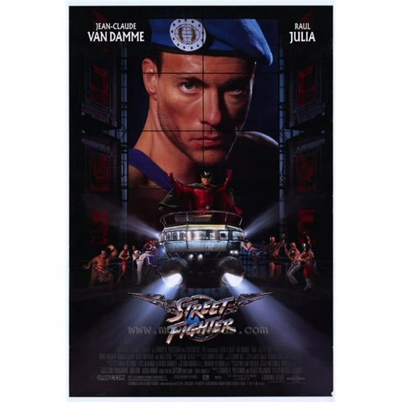 Pop Culture Graphics  Street Fighter Movie Poster Print - 27 x 40
