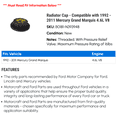 thumbnail image 2 of Radiator Cap - Compatible with 1992 - 2011 Mercury Grand Marquis 4.6L V8 1993 1994 1995 1996 1997 1998 1999 2000 2001 2002 2003 2004 2005 2006 2007 2008 2009 2010, 2 of 2