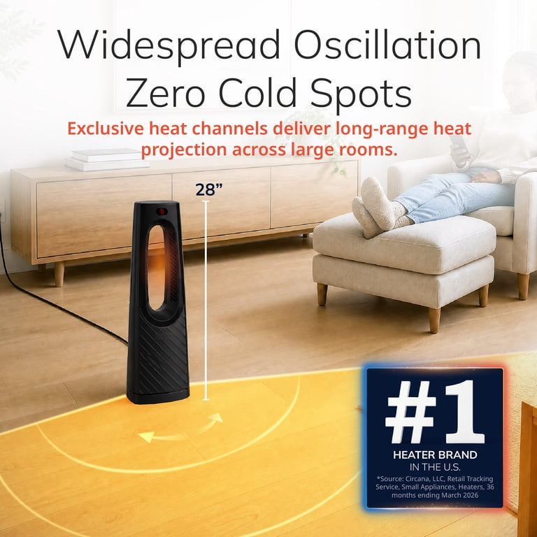 Bladeless Ceramic Tower Space Heater photo 2