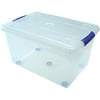 Iris Storage Totes, Stor-n-Slide, Clear, Set of Six