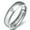 Silver, variant on 4MM Rose Gold/Gold/Silver Stainless Steel Zircon Band Men Women's Ring Size 5-13