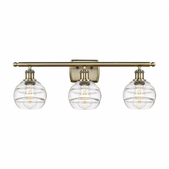 Innovations Lighting - Rochester - 3 Light Bath Vanity In Industrial Style-8.88