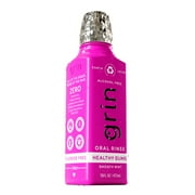 Grin Healthy Gums Oral Rinse - 16 oz - Healthy Gums Mouthwash, Smooth Mint Flavor, Alcohol-Free, Organic Ingredients, Aloe & Xylitol, Essential Oils, Bottle Made From Recycled Plastic