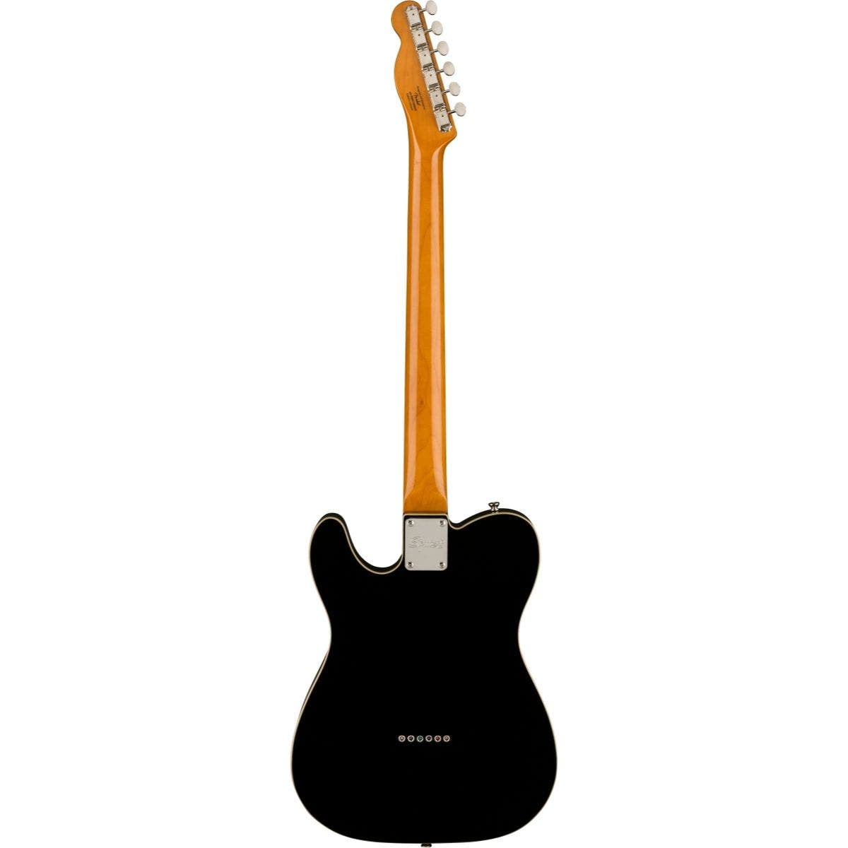 Fender Squier Classic Vibe Baritone Custom Telecaster, Parchment Pickguard,Black