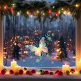 thumbnail image 6 of Glow-in-the-Dark Colorful Butterfly Stickers - Self-Adhesive Decor for Doors/Windows/Walls, Festive Fluorescent Stickers, Cute Night-Luminous Decorations for Christmas/Halloween, 11.81*7.87in, Green, 6 of 6