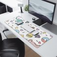 thumbnail image 2 of Long Mouse Pads for Desk,Colorful Fantasy Food Elements Pattern Desk Mats on Top Of Desks, Desk Mouse Pad Extra Large with 3mm Non-Slip Base and Stitched Edge for Gaming,Office,Work,Home 31.5"x11.8", 2 of 6