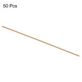 thumbnail image 3 of Uxcell Pure Copper Round Rod Diameter Length Solid Copper Rod Lathe Bar Stock for Metal Craft 3 x 204mm 50pcs, 3 of 7