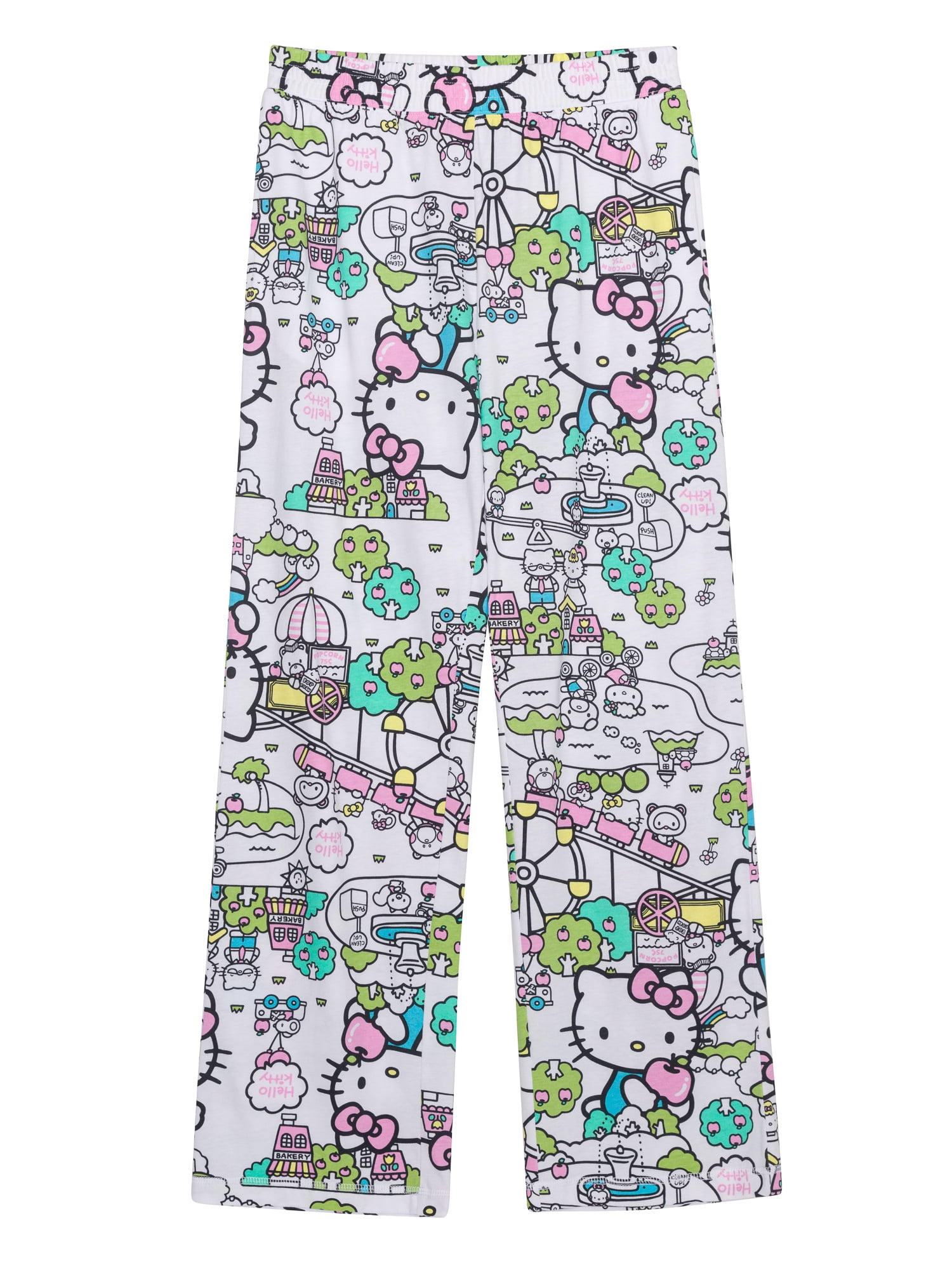 Hello Kitty Women's Graphic Tee and Pant Set, 2-Piece, Sizes XS-3X
