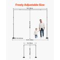 thumbnail image 3 of Soporte de fondo VEVOR, 260 x 300 cm, ajustable con 7 barras transversales, 3 of 9