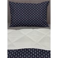 thumbnail image 3 of Anchor Comforter & Sham Bedding Set, Pattern with Small White Anchors and Little Red Hearts Romantic Vacation, 3 pcs Duvet Set Microfiber Filling Quilt, 5 Sizes, Black White Red, by Ambesonne, 3 of 4