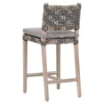 thumbnail image 4 of Pemberly Row 28" Woven Rope Teak Outdoor Counter Stool in Gray, 4 of 8