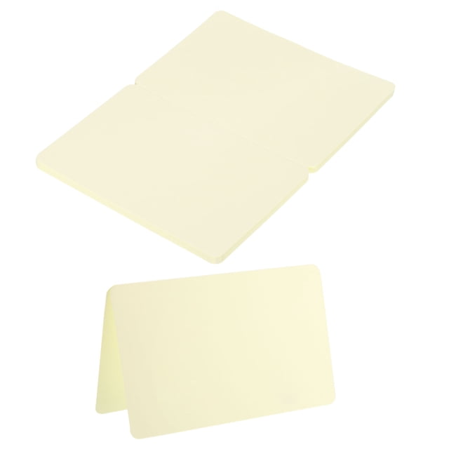 Uxcell 20Pack Table Place Cards, Printable Place Name Cards for Table Setting Wedding Dinner Parties Events, Beige