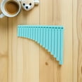 thumbnail image 4 of ROMANSENTIAL 1Set Sky Blue Plastic Pan Flute for Beginners 18 Pipe Wind Musical Instrument with Stable Tone, 4 of 8