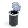 thumbnail image 3 of Unique Bargains Carbon Fiber Pattern Portable Ashtray Holder Smokeless Car Garbage Trash Can w  Light Black, 3 of 3