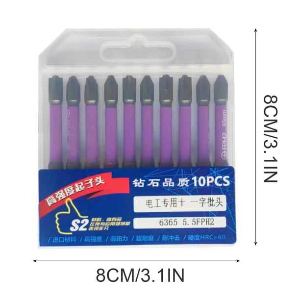 Electrician Special Batch Head Socket Empty Open Eleven-character Head Batch Head Said Alloy Steel Natural Color Batch Head