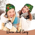 thumbnail image 4 of Disketp Cute Christmas Stocking Bear Winter Beanie for Men Women Beanie Knit Hat Cuffed Cap Beanie Knit Chunky Snow Cap, 4 of 6